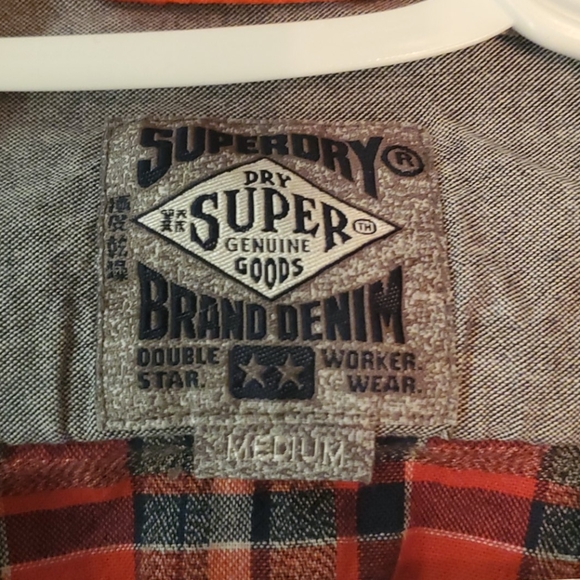SuperDry button down plaid shirt - Picture 3 of 5
